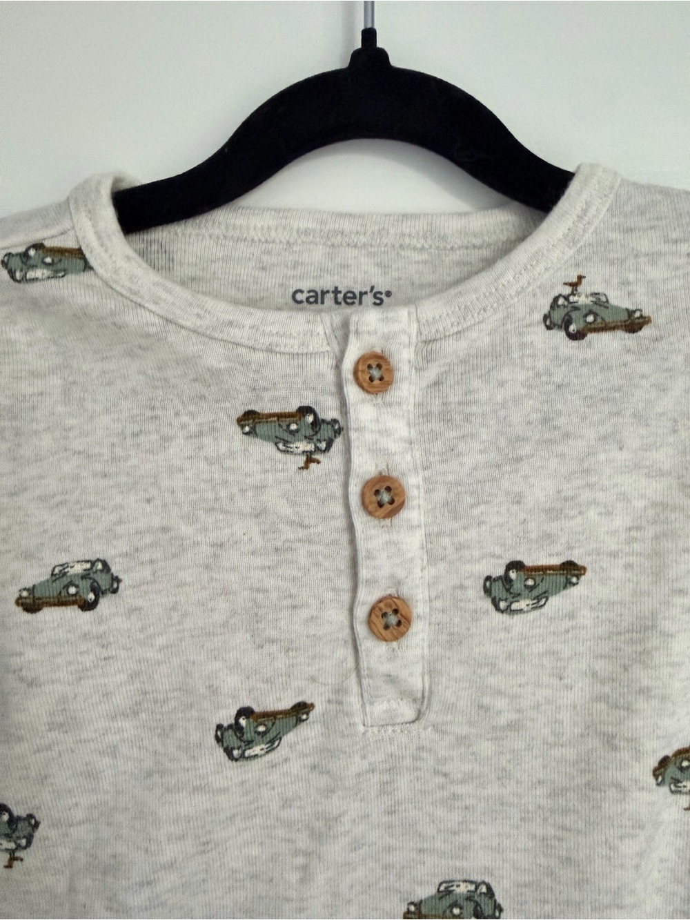 Carter's Car Print Footless One-Piece - Picture 2 of 3